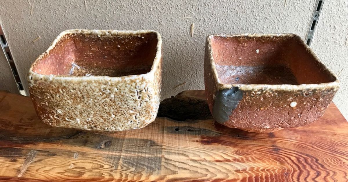 穴窯で四角い茶碗を焼く】長次郎ムキ栗風 | 穴窯 | 陶芸に関する