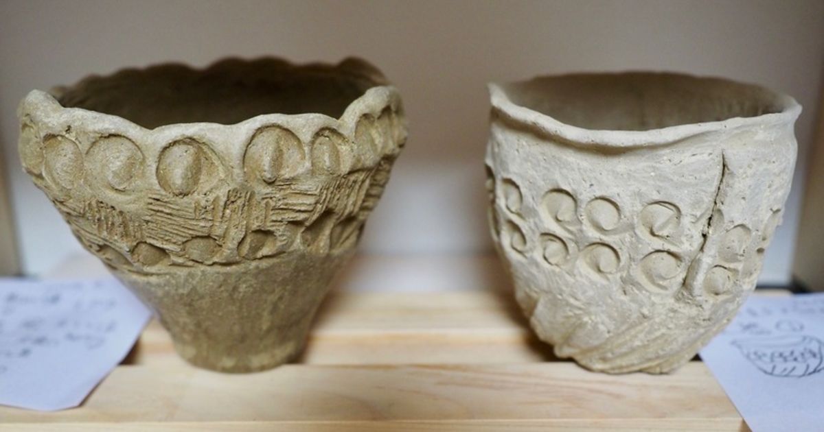 粘土をブレンドする/縄文土器カップ | 作品作り | 陶芸に関する