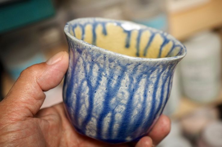 青伊羅保カップの焼成/酒器を自作する | 陶芸教室 | 陶芸に関する