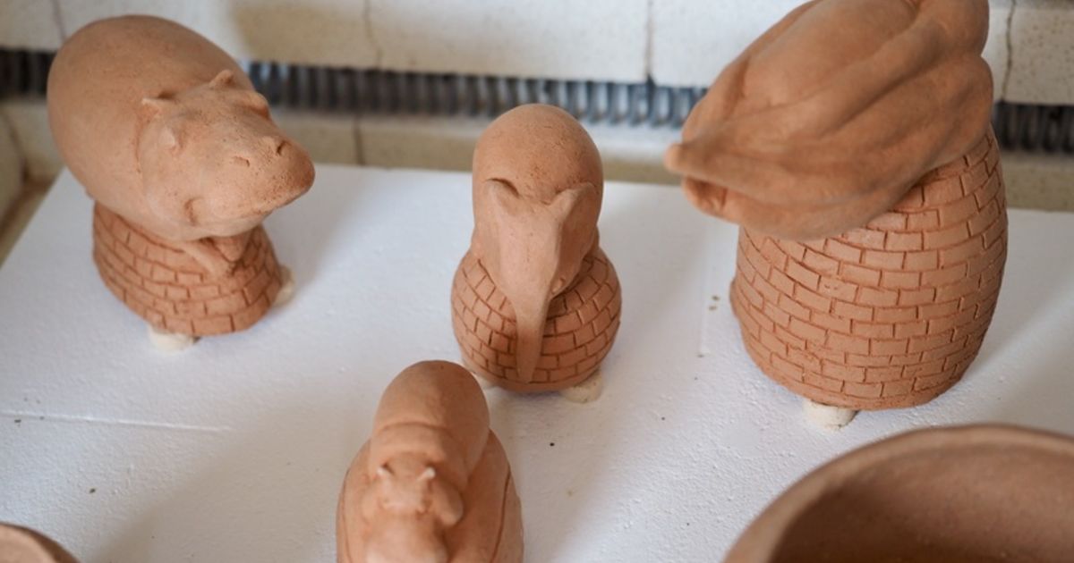 テラコッタ彫刻作品の焼成 さいたま市やまざ器 作品作り 陶芸に関するさまざまな情報 やまざ器 のブログ