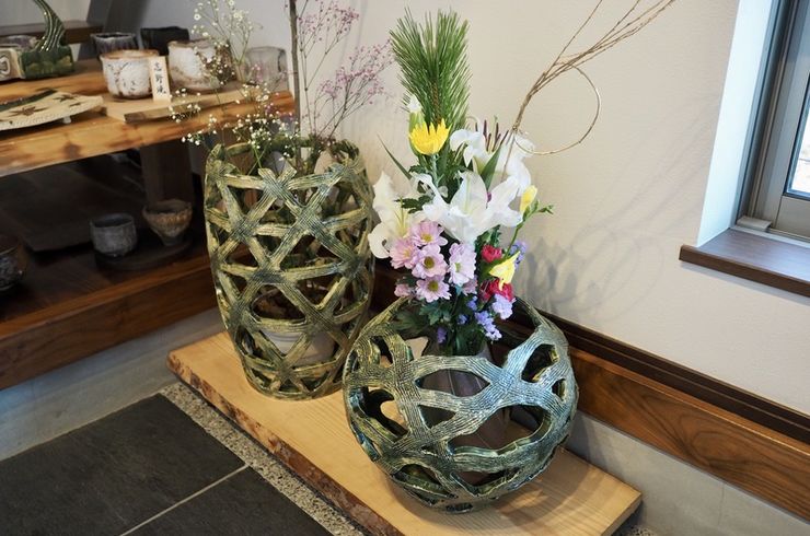 お正月の花飾り