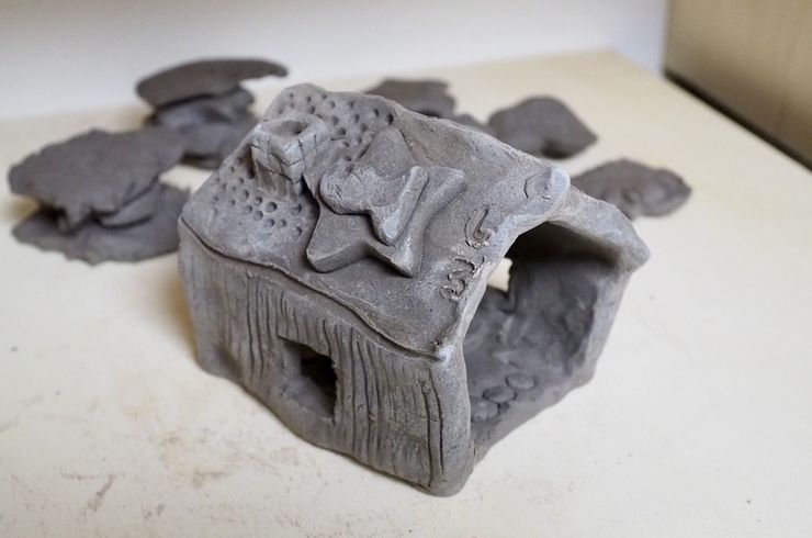 4歳児の陶芸作品