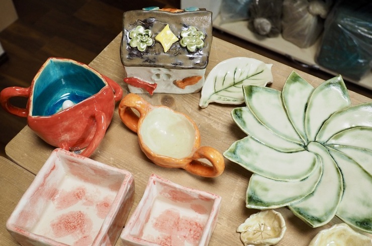 陶芸体験の作品完成