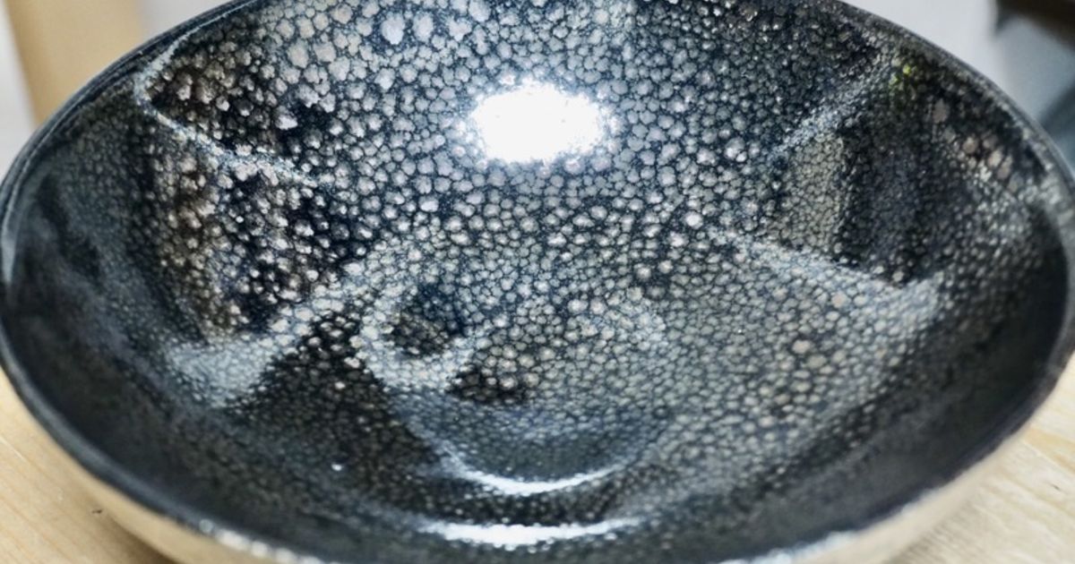 油滴天目茶碗を焼く/焼き物の再現性/さいたま市の陶芸・陶芸教室やまざ器