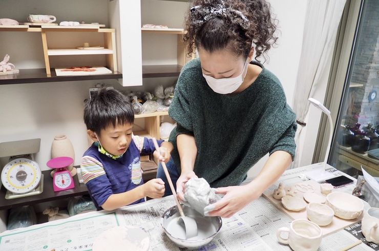 楽しい陶芸作品作り