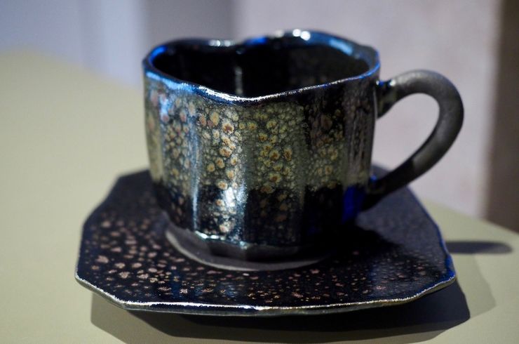 油滴天目カップ＆ソーサー